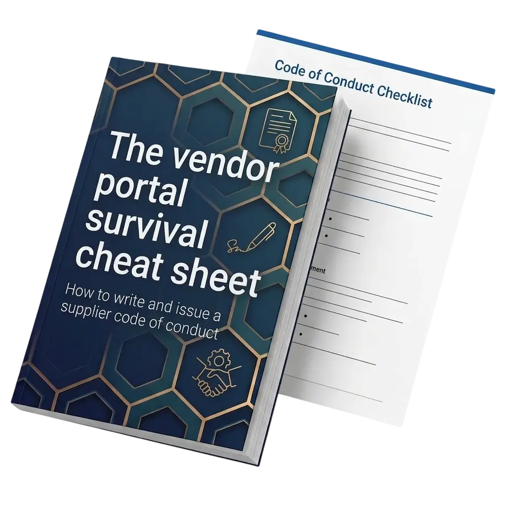 The Vendor Portal Survival Cheat Sheet and Supplier Code of Conduct template